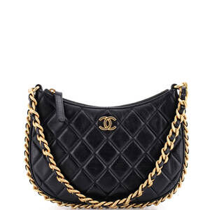 Chanel CC Chain Around Hobo Quilted Lambskin